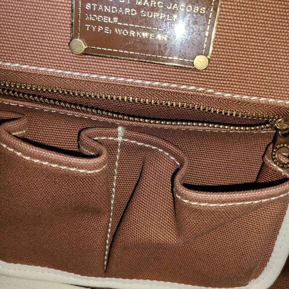 Marc Jacobs Limited Edition Vintage Standard Supply Tote Canvas Brown Bag Purse - Picture 5 of 8